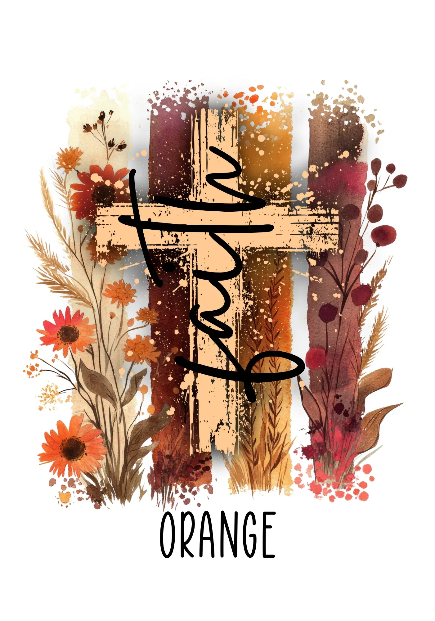 Faith Wildflower Tee Short Sleeve - kustomizables