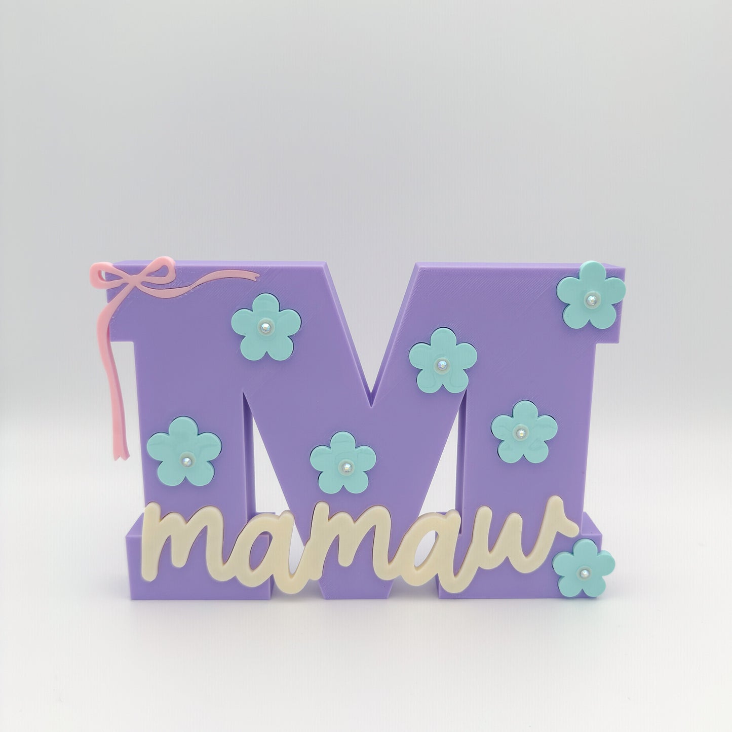 Flower | 3D Print Initial Name Sign