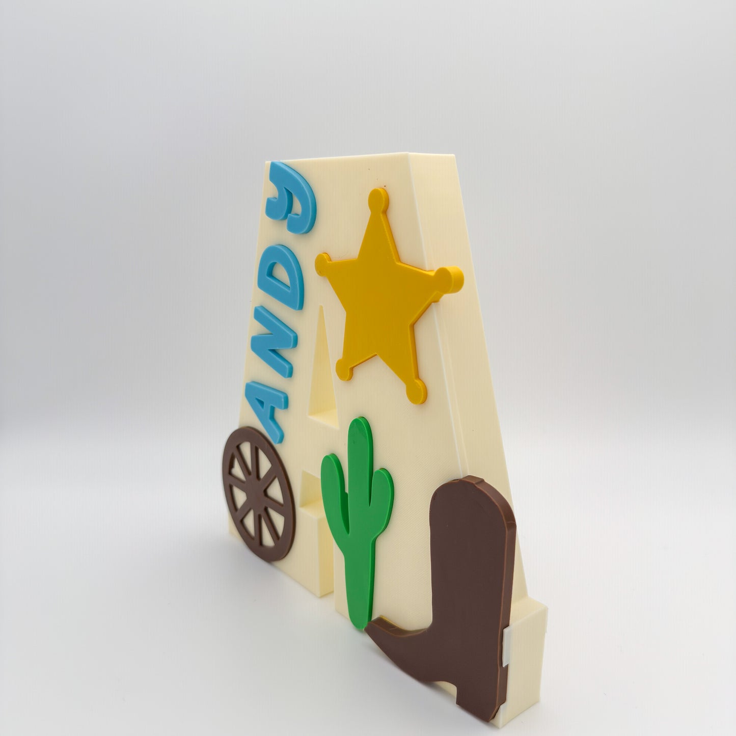 Western | 3D Print Initial Name Sign