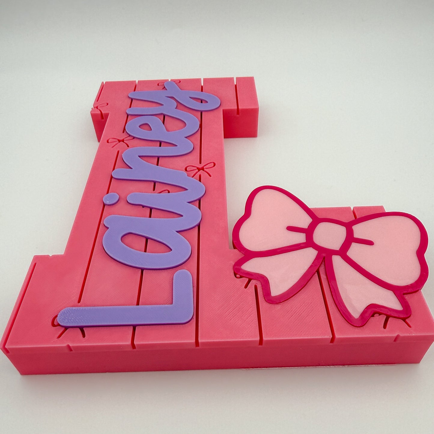 Bow | 3D Print Initial Name Sign
