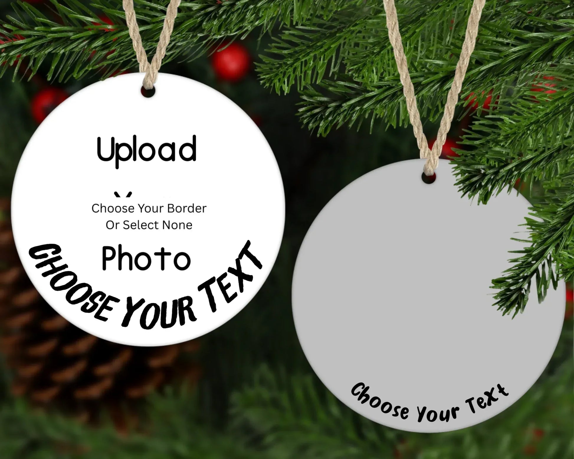Personalized Photo Ornament - kustomizables