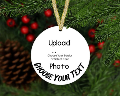 Customizable Christmas Photo Ornaments - kustomizables