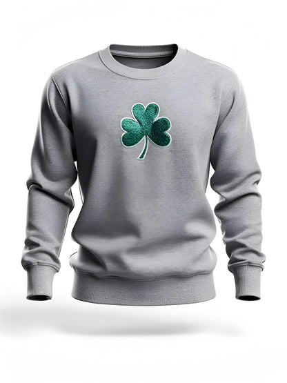 St Patricks Shamrock Glitter Applique - kustomizables