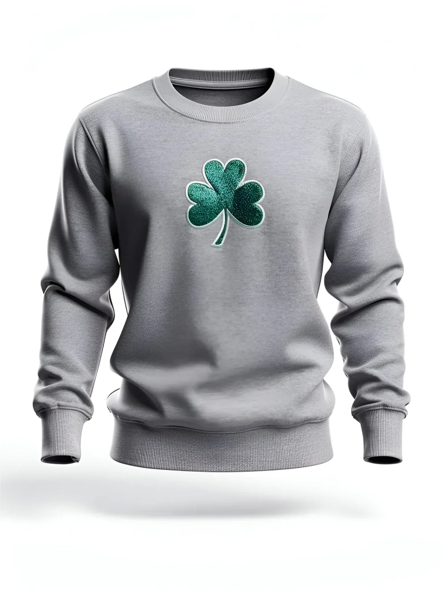 St Patricks Shamrock Glitter Applique - kustomizables