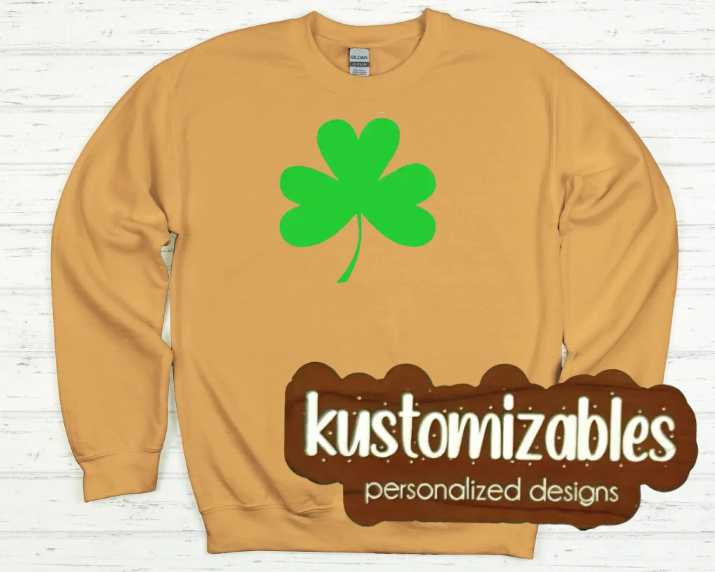 St Patricks Shamrock Glitter Applique - kustomizables