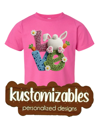 Easter Toddler Tee - DTF - kustomizables