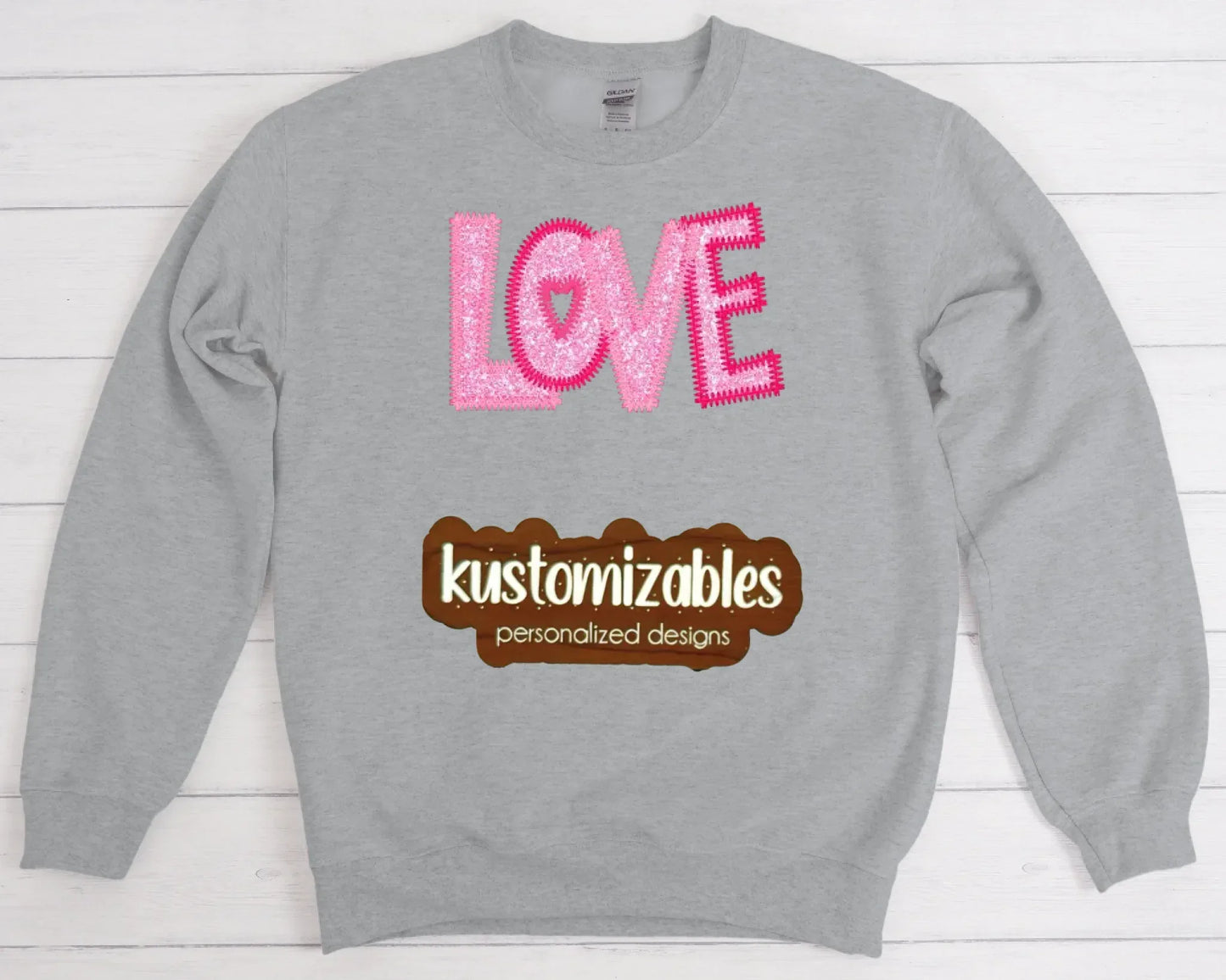 Love ZigZag Stitch - Embroidered - kustomizables