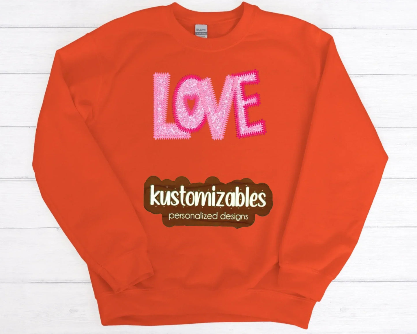 Love ZigZag Stitch - Embroidered - kustomizables