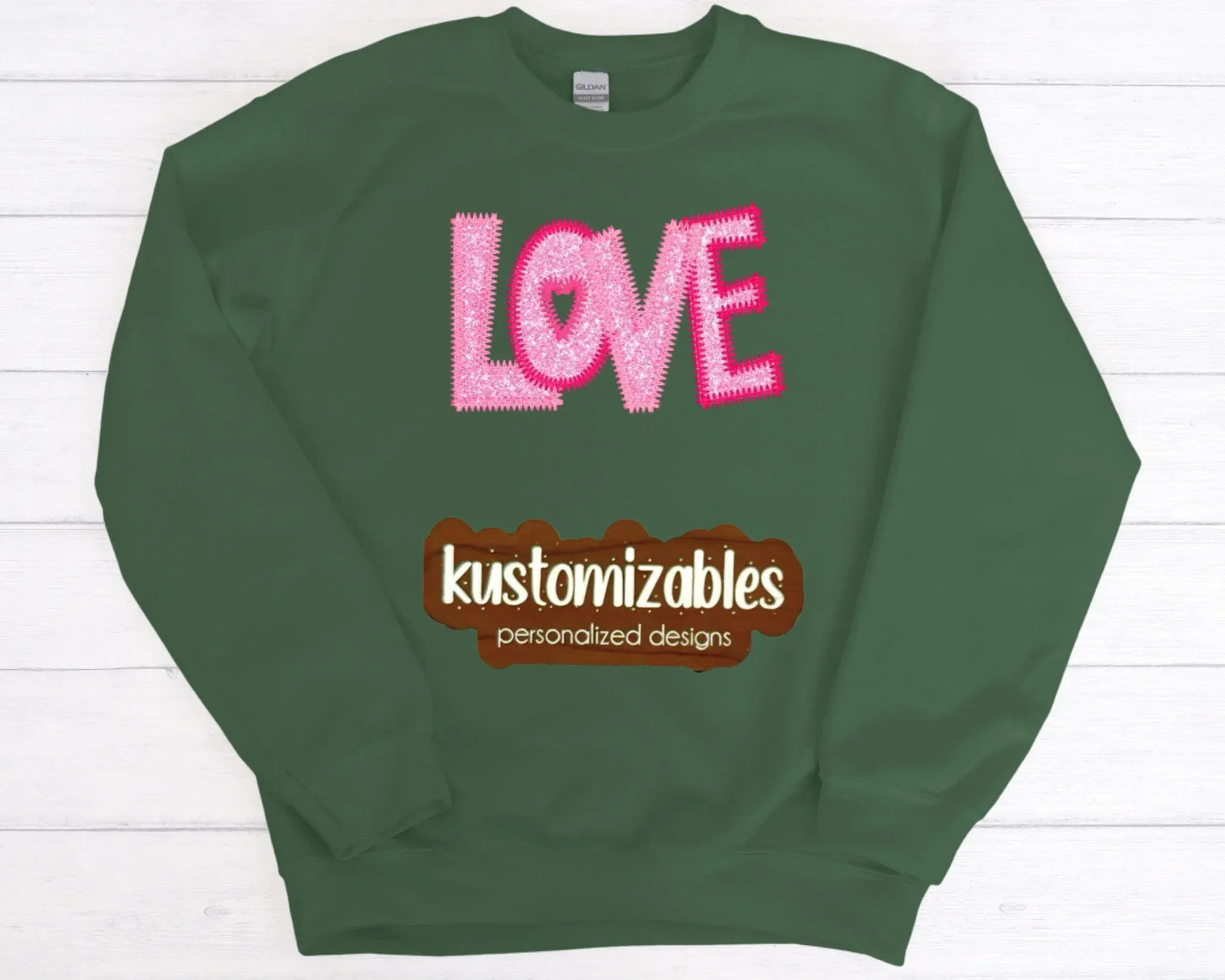 Love ZigZag Stitch - Embroidered - kustomizables