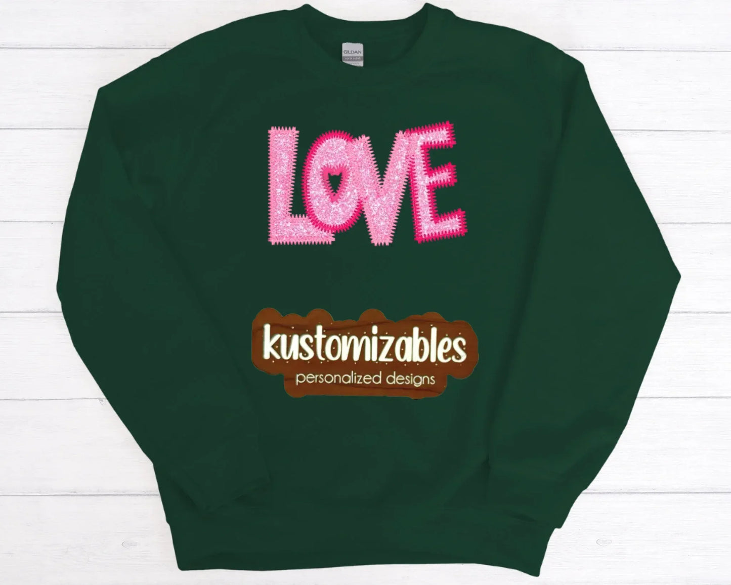 Love ZigZag Stitch - Embroidered - kustomizables
