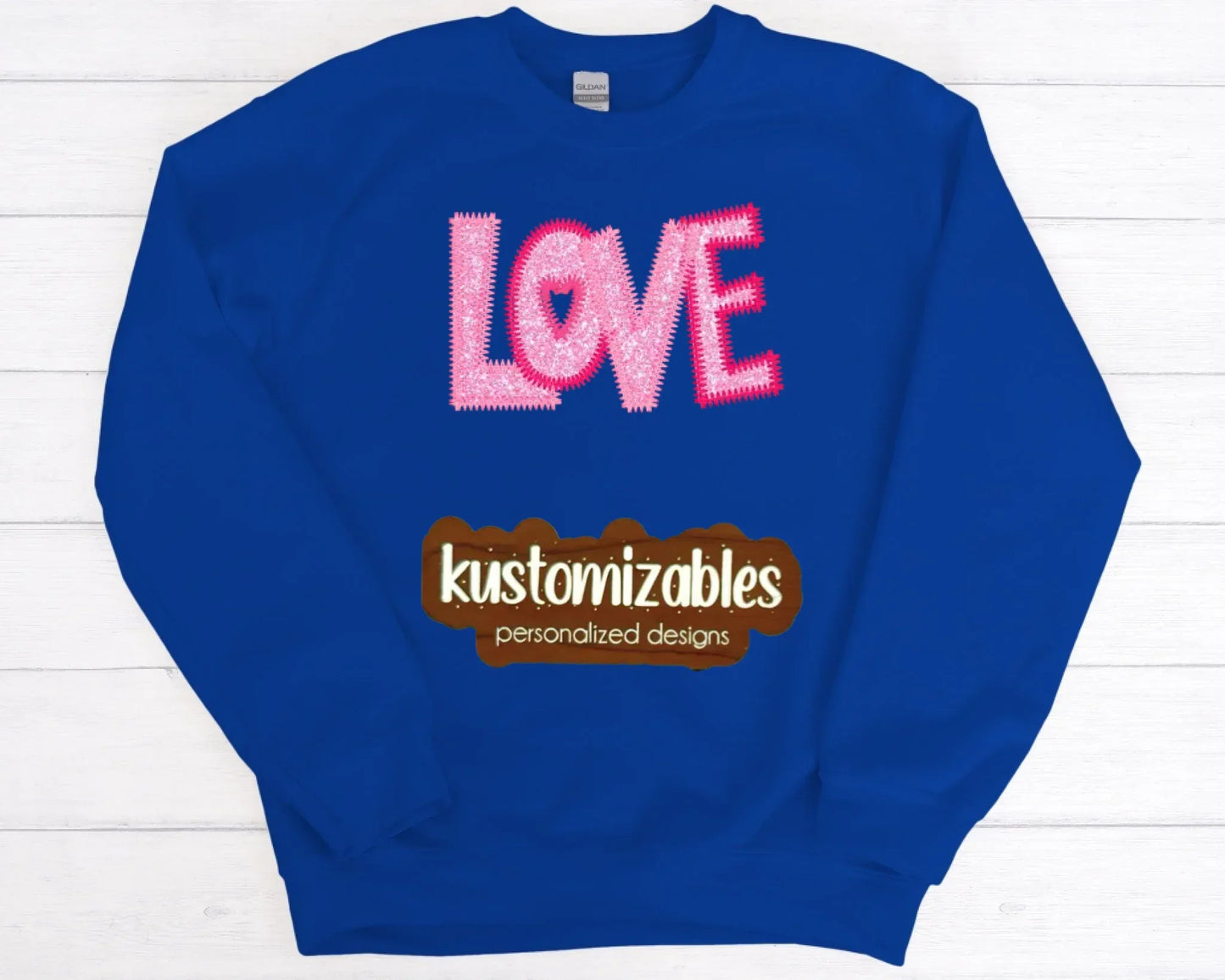 Love ZigZag Stitch - Embroidered - kustomizables