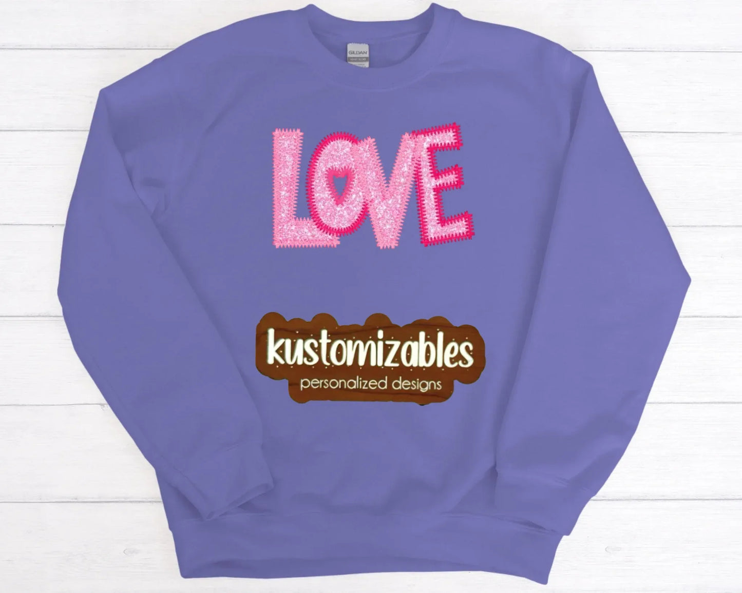 Love ZigZag Stitch - Embroidered - kustomizables