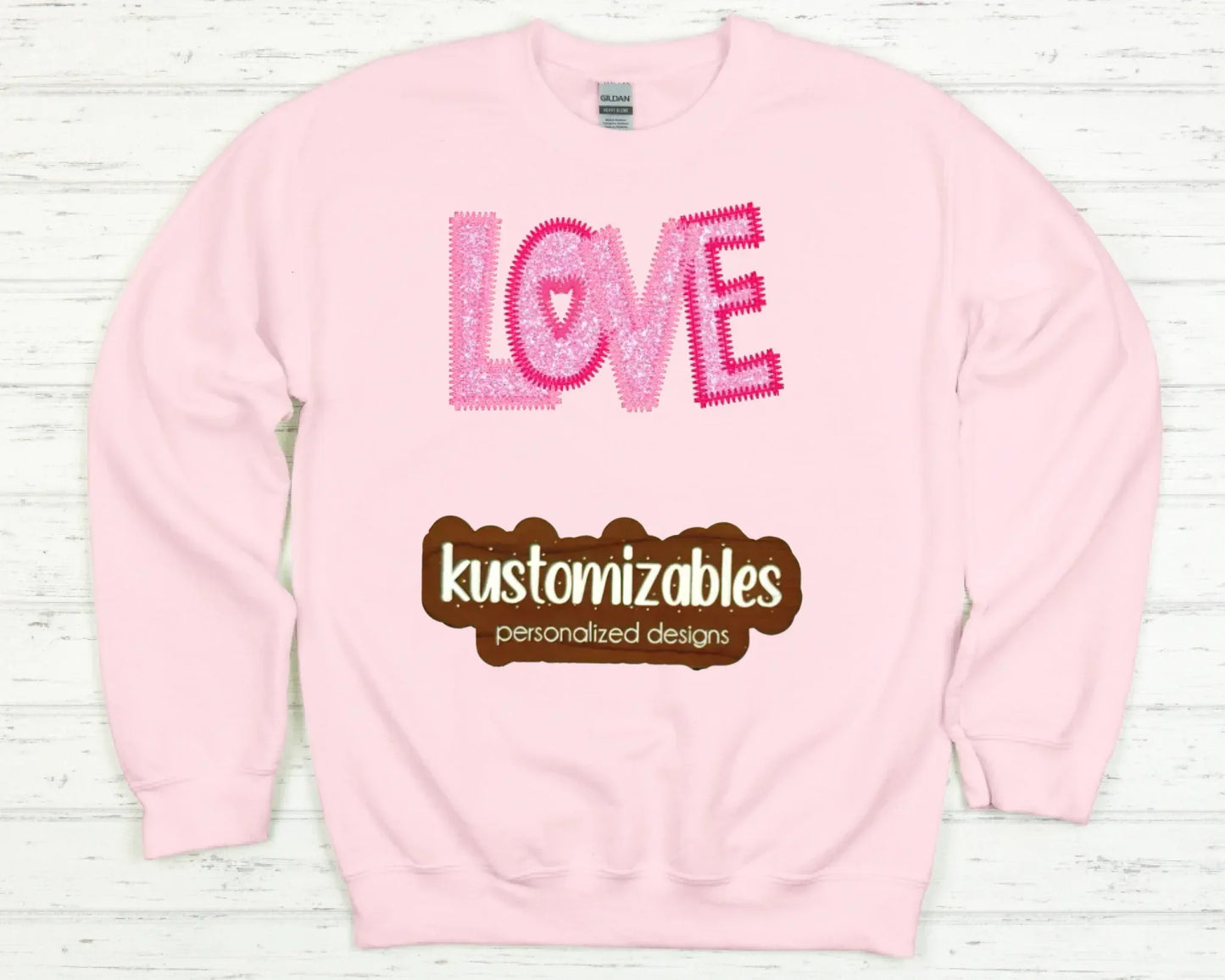 Love ZigZag Stitch - Embroidered - kustomizables