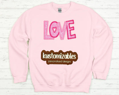 Love ZigZag Stitch - Embroidered - kustomizables