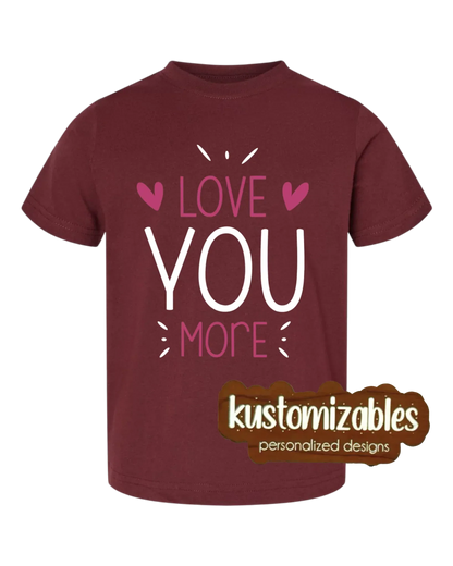 Valentine Toddler Tee - DTF - kustomizables