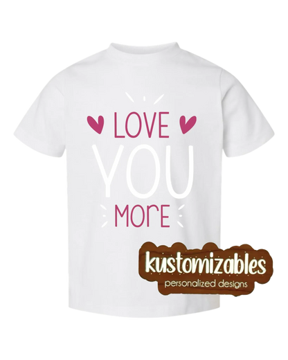 Valentine Toddler Tee - DTF - kustomizables