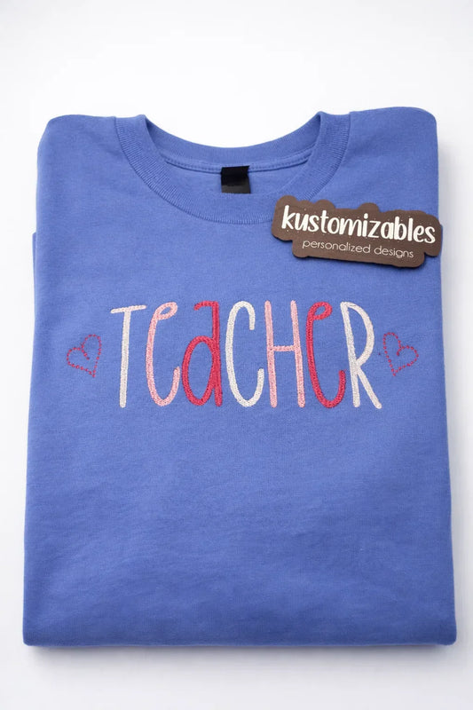 Teacher - Embroidered - kustomizables