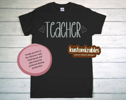 Teacher - Embroidered - kustomizables