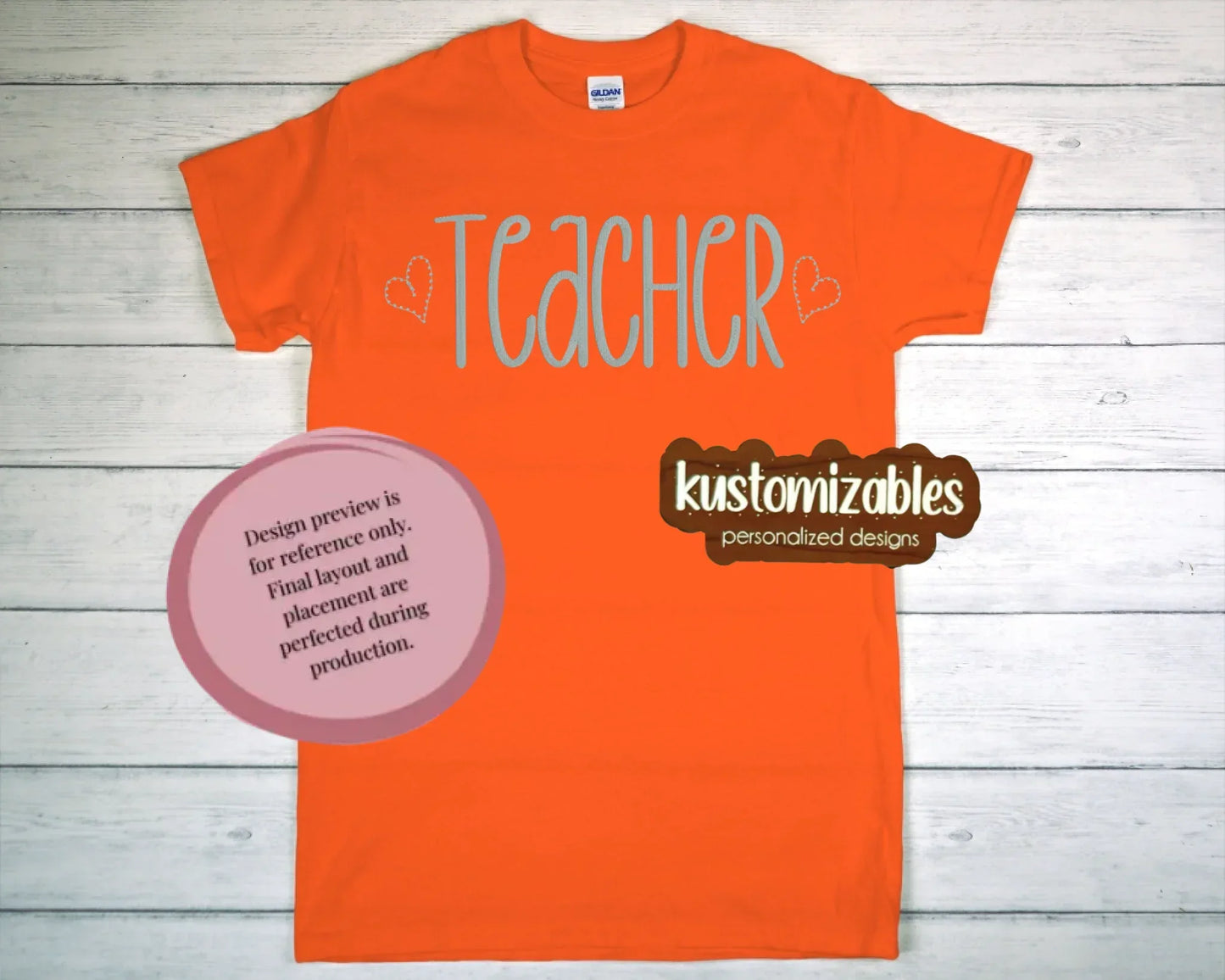Teacher - Embroidered - kustomizables