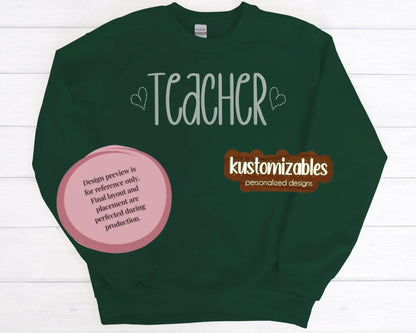 Teacher - Embroidered - kustomizables