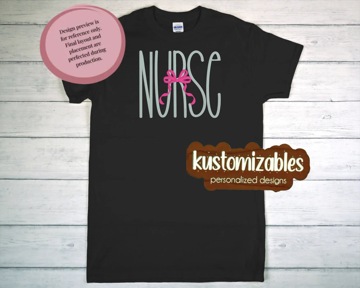 Nurse with Bow - Embroidery - kustomizables