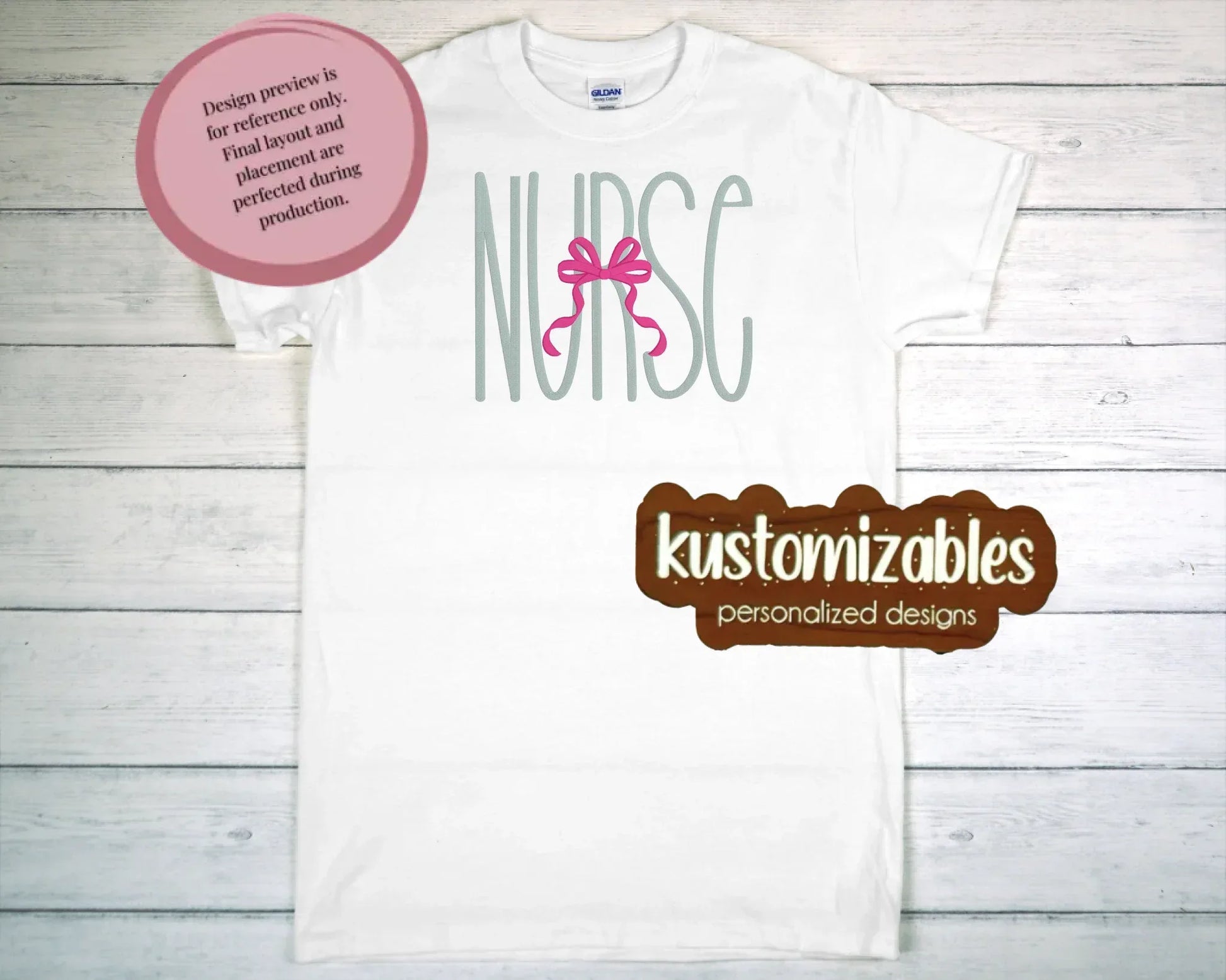 Nurse with Bow - Embroidery - kustomizables