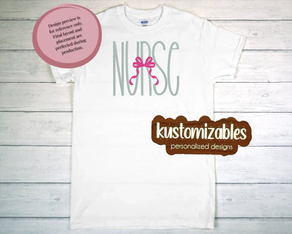 Nurse with Bow - Embroidery - kustomizables