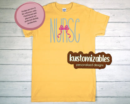 Nurse with Bow - Embroidery - kustomizables