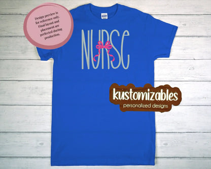 Nurse with Bow - Embroidery - kustomizables