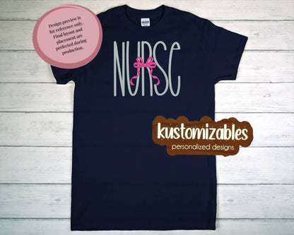 Nurse with Bow - Embroidery - kustomizables