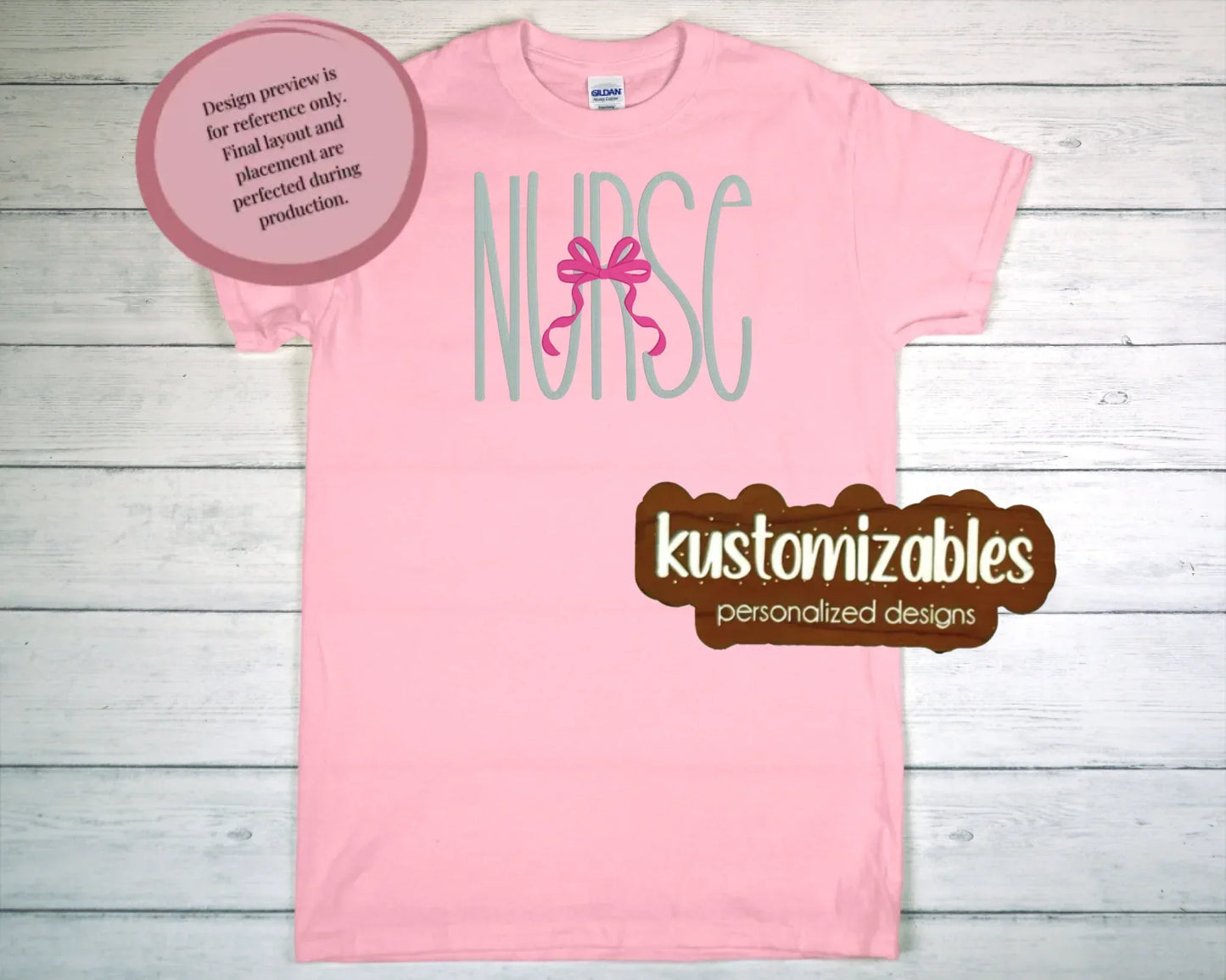 Nurse with Bow - Embroidery - kustomizables