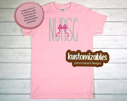 Nurse with Bow - Embroidery - kustomizables