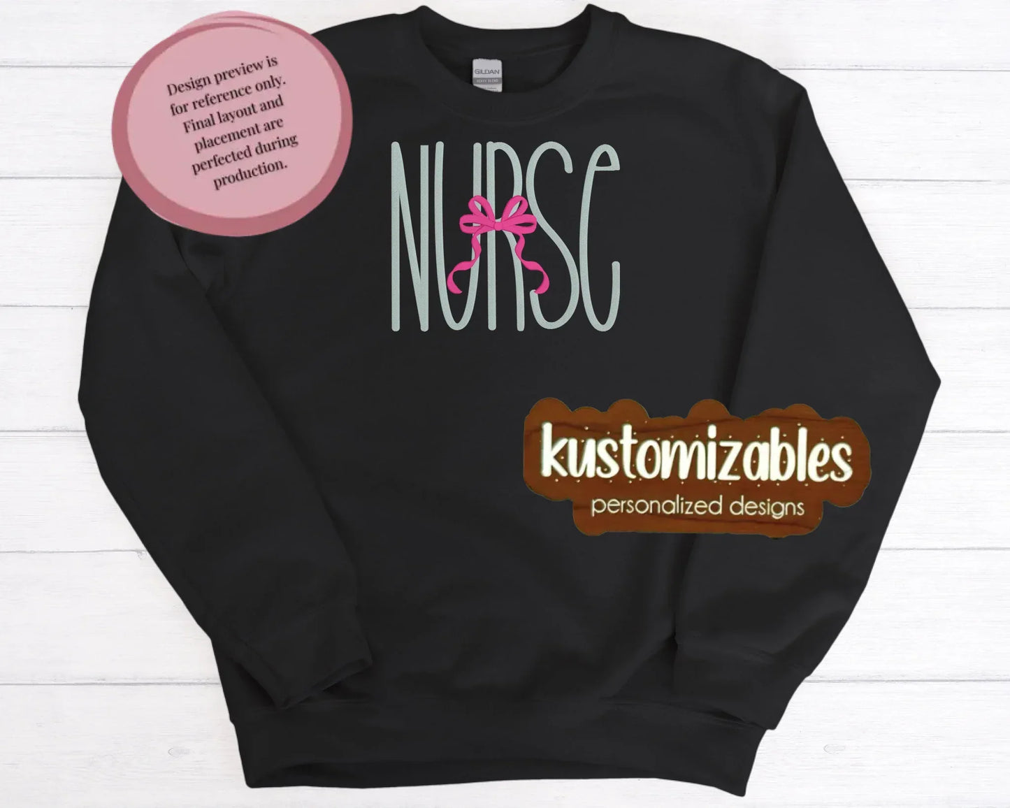 Nurse with Bow - Embroidery - kustomizables