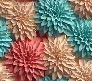 3D Flower Tumblers - Add Your Name