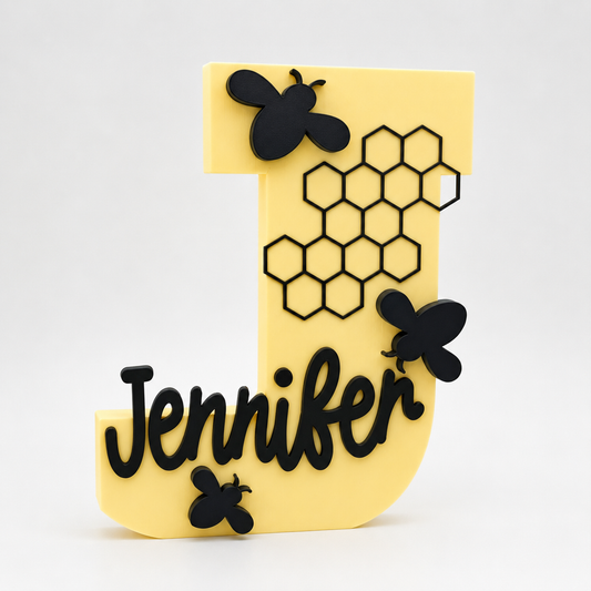 Bee | 3D Print Initial Name Sign