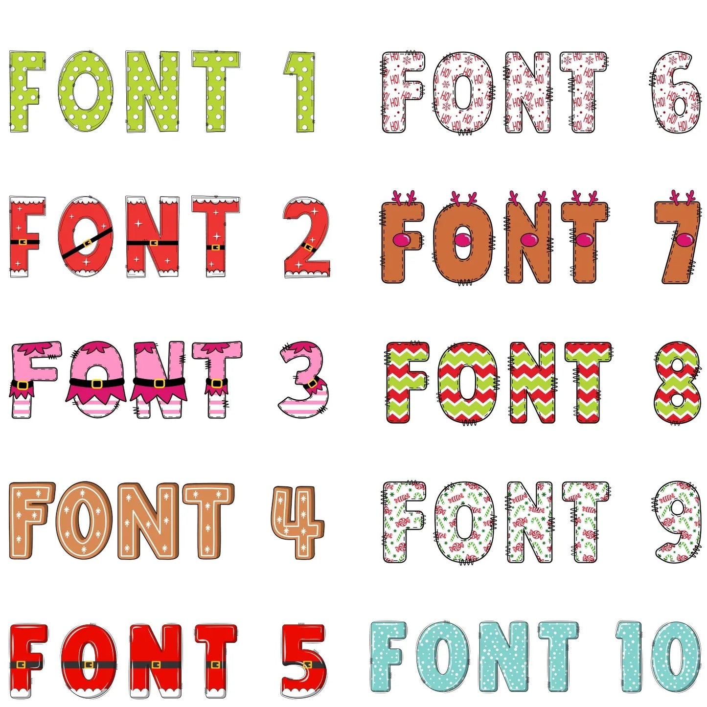 Custom Christmas Label Sheet – 20 Labels - kustomizables