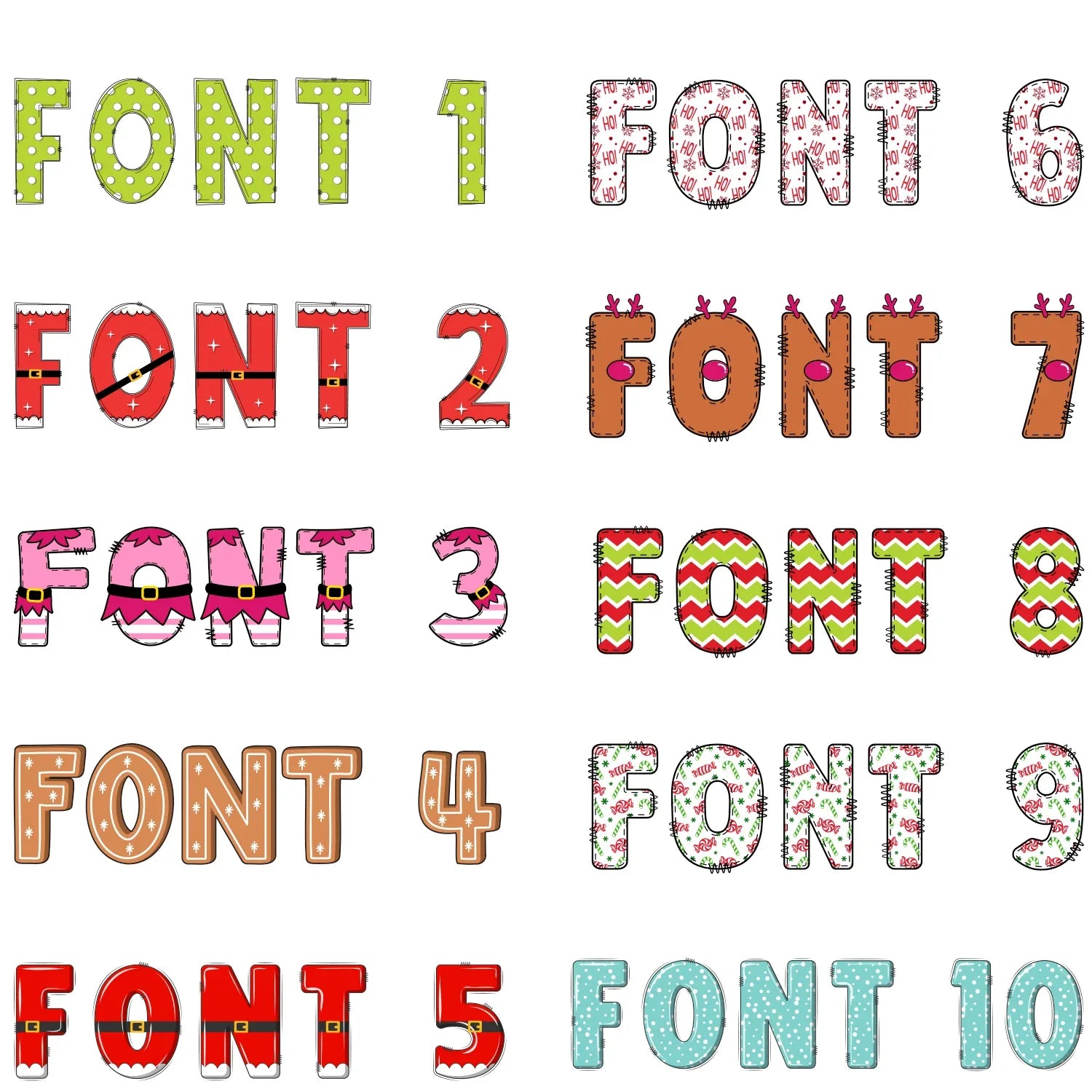 Custom Christmas Label Sheet – 20 Labels - kustomizables