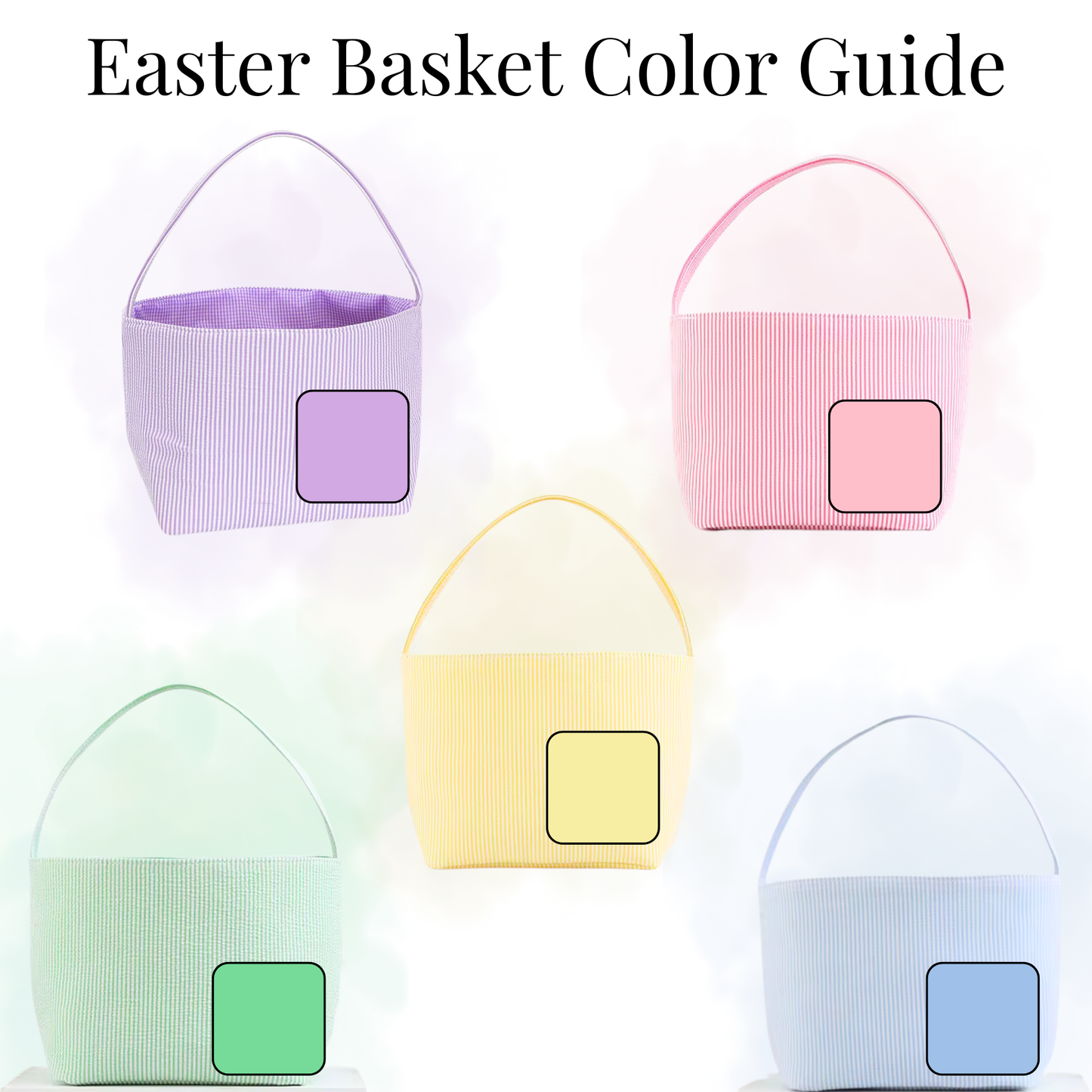Personalized Easter Basket | Embroidered
