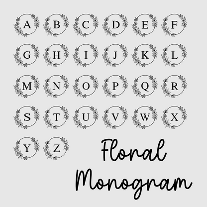 Monogram Laser Engraved Glassware