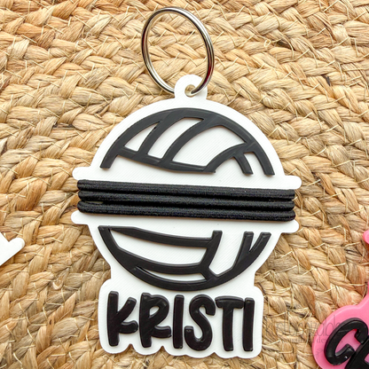 Hair Tie Holder Keychain - Personalized | 3D Print